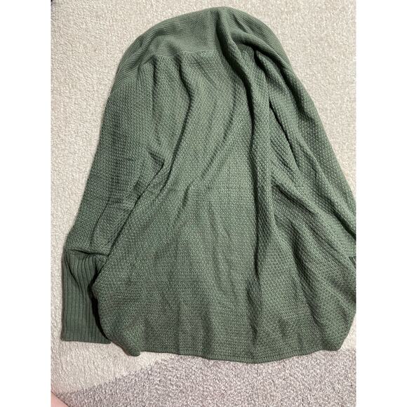 rue21 Women's Size Large Shawl Collar Open Front Cardigan Green - Picture 3 of 8